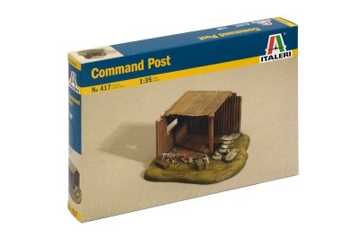 Model Kit budova 0417 - COMMAND POST (1:35) - Italeri