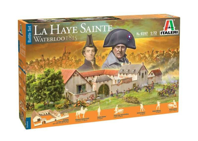 Model Kit diorama 6197 - Waterloo 1815: La Haye Sainte (1:72) - Italeri