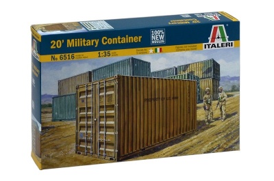 Model Kit doplňky 6516 - 20 ' MILITARY CONTAINER (1:35) - Italeri