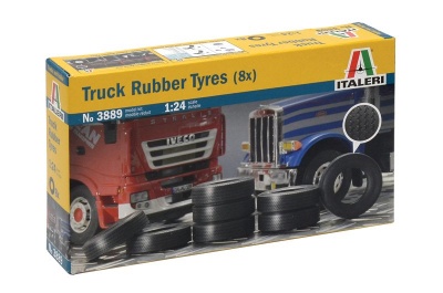 Model Kit doplňky  - TRUCK RUBBER TYRES (8x) (1:24) - Italeri