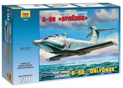 Model Kit ekranoplán Z7016 - Ekranoplan A-90 (1:144)