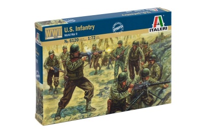 Model Kit figurky 6120 - WWII - AMERICAN INFANTRY (1:72) - Italeri