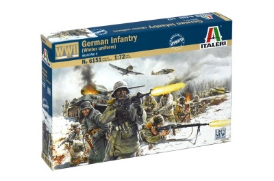 Model Kit figurky 6151 - WWII - GERMAN INFANTRY (Winter Uniform) (1:72) - Italeri