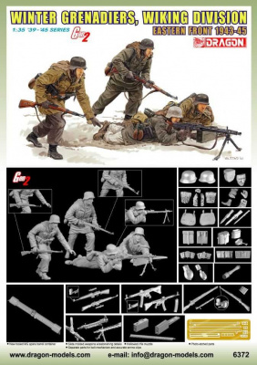 Model Kit figurky 6372 - WINTER GRENADIERS, WIKING DIVISION (EASTERN FRONT 1943-45) (GEN2) (1:35)