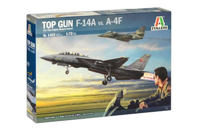 Model Kit letadla 1422 - TOP GUN F-14A vs A-4F (1:72)