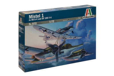 Model Kit letadlo 0072 - MISTEL 1 JU 88 A-4 with BF 109F (1:72)