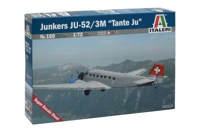 Model Kit letadlo 0150 - JUNKERS JU-52 3/m "TANTE JU" (1:72) - Italeri