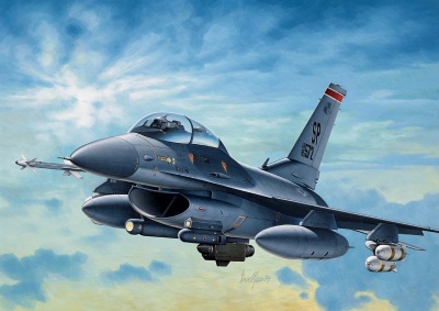 Model Kit letadlo 0188 - F-16C/D NIGHT FALCON (1:72) - Italeri