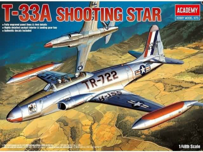 Model Kit letadlo 12284 - T-33A SHOOTINGSTAR (1:48)