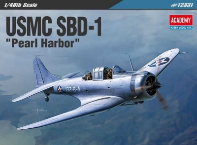 Model Kit letadlo 12331 - USMC SBD-1 "Pearl Harbor" (1:48)