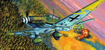 Model Kit letadlo 12404 - JU87G-2 STUKA "KANONEN VOGEL" (1:72) - Academy