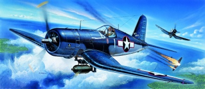 Model Kit letadlo 12457 - F4U-1 (1:72) - Academy