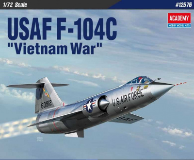 Model Kit letadlo 12576 - USAF F-104C "Vietnam War" (1:72) - Academy