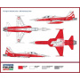 Model Kit letadlo 1395 - F-5E TIGER ll PATROUILLE SUISSE 50th Anniversary (1:72)