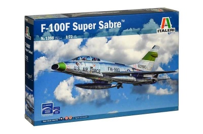 Model Kit letadlo 1398 - F-100F SUPER SABRE (1:72) - Italeri