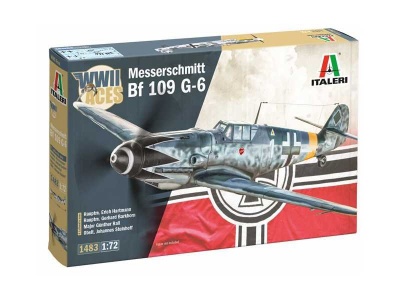 Model Kit letadlo 1483 - Bf 109 G-2/G-6 Aces (1:72) - Italeri