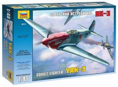 Model Kit letadlo 4814 - YAK-3 Soviet WWII Fighter (1:48)