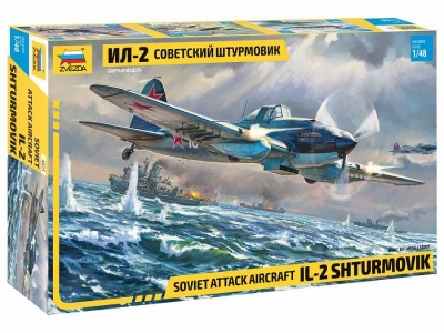 Model Kit letadlo 4825 - IL-2 Stormovik (1:48) - Zvezda