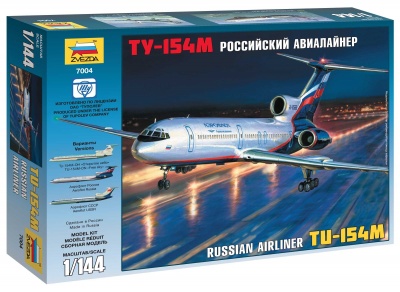 Model Kit letadlo 7004 - Tu-154M Russian Airliner (1:144)