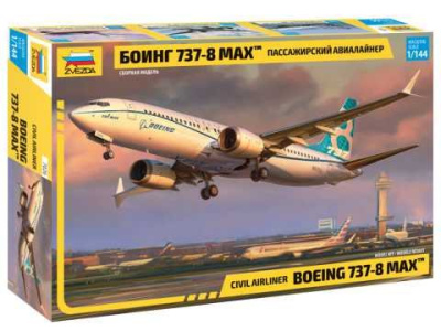 Model Kit letadlo 7026 - Boeing 737- 8 MAX (1:144) - Zvezda