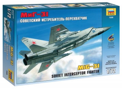 Model Kit letadlo 7229 - MIG-31 Soviet Interceptor (1:72)