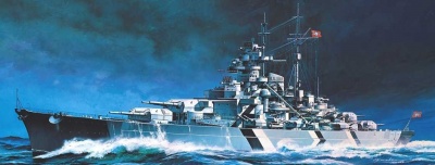 Model Kit loď 14218 - BATTLESHIP BISMARCK (STATIC) (1:800)