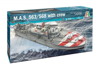 Model Kit loď- M.A.S. 563/568 with crew (1:35) - Italeri