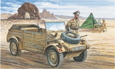 Model Kit military 0312 - VW Typ 82 KUBELWAGEN (1:35) - Italeri