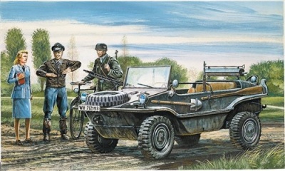 Model Kit military 0313 - Kfz. 69 SCHWIMMWAGEN (1:35) - Italeri