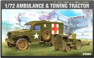 Model Kit military 13403 - US AMBULANCE & TRACTOR (1:72)