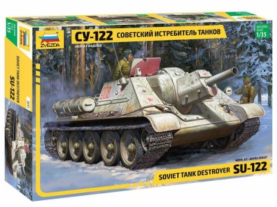 Model Kit military 3691 - Soviet tank Destroyer SU-122 (1:35) - Zvezda