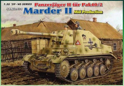 Model Kit military 6423 - Sd. Kfz.131 Panzerjäger II für PaK 40/2 "Marder II" Mid Production (1:35) - Dragon