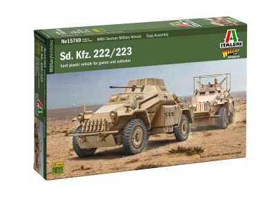 Model Kit military - Sd. Kfz. 222-223 (1:56) - Italeri