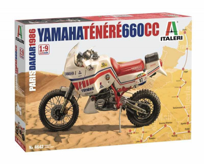 Model Kit motorka 4642 - Yamaha Tenere 660 cc Paris Dakar 1986 (1:9) - Italeri