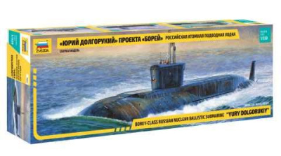 Model Kit ponorka 9061 - Nuclear Submarine "Yury Dolgorukiy" (1:350) - Zvezda
