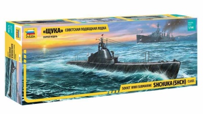 Model Kit ponorka "Shchuka" Class Russian Submarine WWII (1:144) - Zvezda