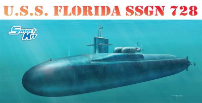 Model Kit ponorka  - U.S.S.FLORIDA SSGN 728 (1:350) - Dragon