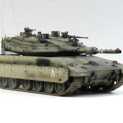 Model Kit tank 13227 - MERKAVA MK.IV LIC (1:35) - Academy