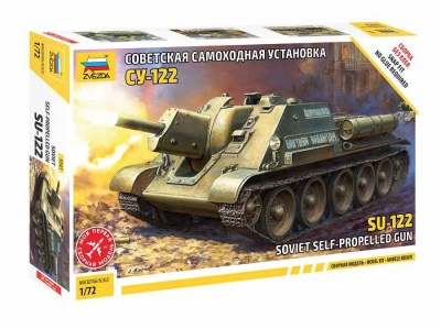 Model Kit tank 5043 - SU-122 Soviet Tank Destroyer (1:72) - Zvezda