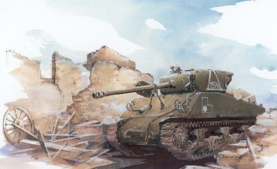 Model Kit tank 6188 - M4A2 (76) RED ARMY (1:35)