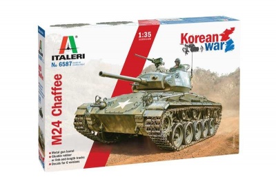 Model Kit tank 6587 - M24 "Chaffee" Korean War (1:35) - Italeri