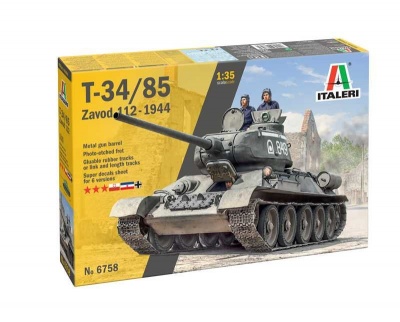 Model Kit tank 6758 - T34/85 Zavod 112 Mod. 1944 (1:35) - Italeri