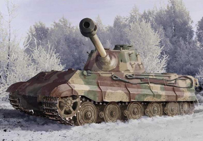 Model Kit tank 6900 - Kingtiger Late Production w/New Pattern Track s.Pz.Abt.506 Ardennes 1944 (1:35)