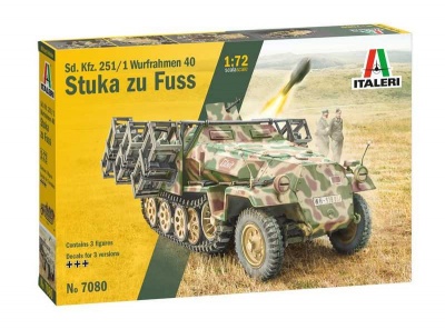 Model Kit tank 7080 - Sd. Kfz. 251/1 Wurfrahmen Stuka zu Fuss (1:72) - Italeri