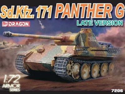 Model Kit tank 7206 - Sd.Kfz.171 PANTHER G LATE VERSION (1:72) - Dragon