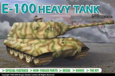 Model Kit tank 7256 - GERMAN HEAVY TANK E-100 (1:72)