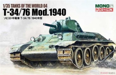 Model Kit tank MD004 - T-34/76 MOD.1940 (1:35) - Dragon