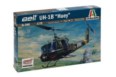 Model Kit vrtulník 0040 - UH-1B HUEY (1:72) - Italeri