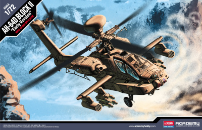 Model Kit vrtulník 12514 - U.S. ARMY AH-64D (1:72) - Academy