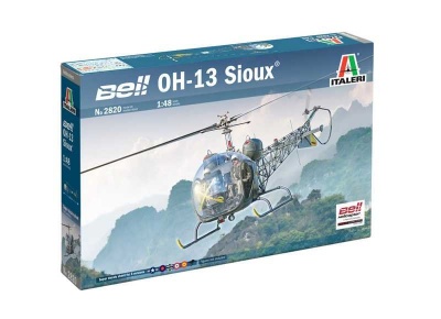 Model Kit vrtulník OH-13 Sioux Corean War (1:48) - Italeri